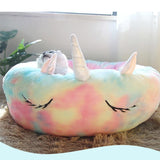 Unicorn Round Pet Bed