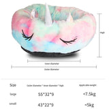 Unicorn Round Pet Bed