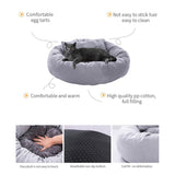 Cute Round Pet Bed Sofa Mat With Pillow