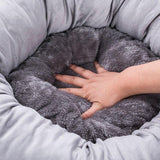 Cute Round Pet Bed Sofa Mat With Pillow