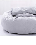Cute Round Pet Bed Sofa Mat With Pillow