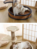 Cat Scratching Post with Cat Bed and Toy