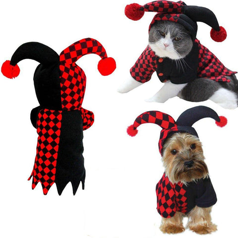 Funny Clown Pet Costume