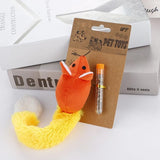 Plush Mouse Cat Toy With Refreshing Mint Refill