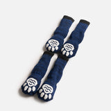 🐾 Compression Dog Socks – Blue Anti-Slip Support