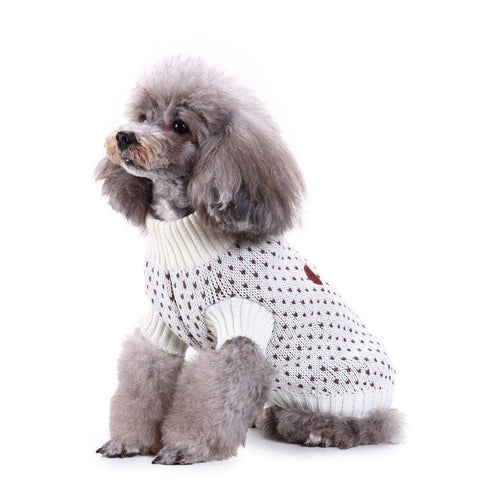 Festive Snowfall Dog Sweater