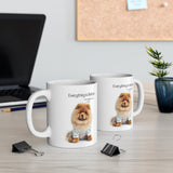 Fluffy Chow Chow in Pajamas Mug