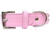 2-Row Collar And Leash Set - Baby Pink