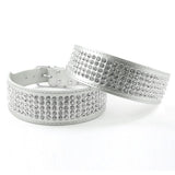 2" Width 5 Rows Rhinestone Dog Collars