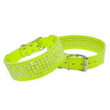 2" Width 5 Rows Rhinestone Dog Collars