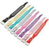 2" Width 5 Rows Rhinestone Dog Collars