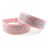 2" Width 5 Rows Rhinestone Dog Collars