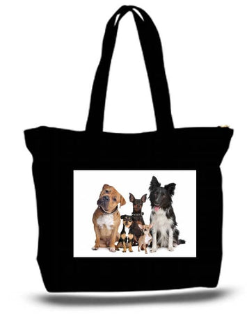 Dogs Best Friend Large Tote Bag
