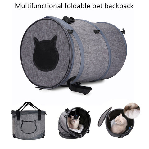 Foldable Cat Carrier Bag And Tunnel Toy