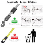 Reflective Retractable Dog Leash With Tractor Design