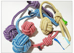 Handcrafted Cotton Rope Dog Leash Toy