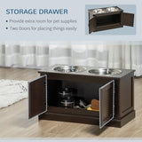 Elevated Dog Bowls With Storage