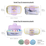 Plush Macaron Squeaky Dog Toy