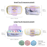 Plush Macaron Squeaky Dog Toy