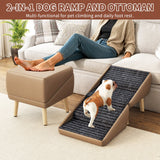 2-in-1 Foldable Dog Stairs & Ottoman