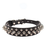 Spiked Studded Leather Dog Collar