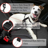 2 Pack  Dog Safety Seatbelt Adjustable