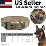2" Wide Tactical Heavy Duty Nylon Large Dog Collar