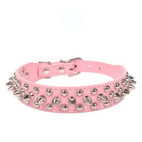 Spiked Studded Leather Dog Collar