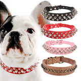 Spiked Studded Leather Dog Collar