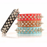 Spiked Studded Leather Dog Collar