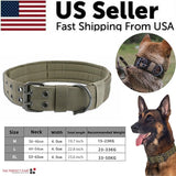 2" Wide Tactical Heavy Duty Nylon Large Dog Collar