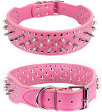 Spiked Studded Leather Dog Collar