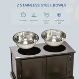 Elevated Dog Bowls With Storage