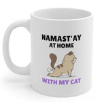 Namast'ay Home with My Yoga Cat Mug