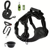Tactical Service Dog Harness Strap Set, Car Seat Belt