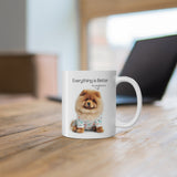 Fluffy Chow Chow in Pajamas Mug