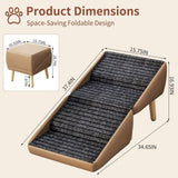 2-in-1 Foldable Dog Stairs & Ottoman