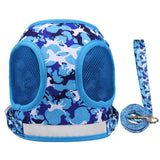 Reflective Adventure Pet Harness With Printed Leash