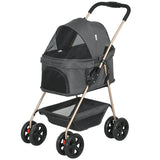 3 in 1 Pet Stroller with Detachable Carrier