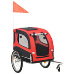 Dog Bike Trailer Orange and Brown