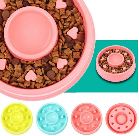 Anti-choke Plastic Dog Bowl Healthy Feeder