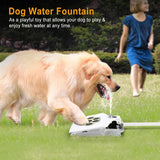 Dog Water Fountain Outdoor Dog Pet Water Dispenser Step-on Activated