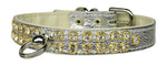Dog Collar Clear Crystal Jewelry Set"
