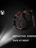 Tactical Service Dog Harness Strap Set, Car Seat Belt