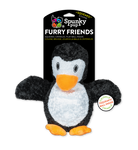 Spunky Pup Furry Friend Penguin Squeaky Dog Toy