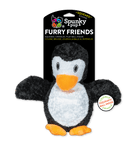 Spunky Pup Furry Friend Penguin Squeaky Dog Toy