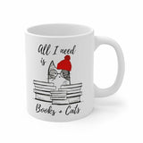 All I Need is Books & Cats Mug