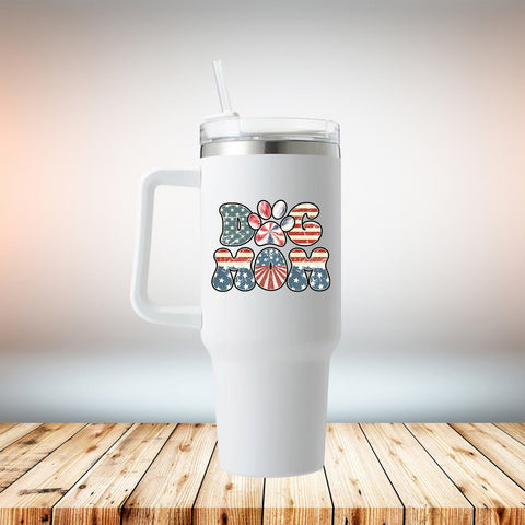 American Dog Mom 40oz Travel Mug