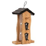 2 Qt Vertical Wave Bird Feeder  Bamboo