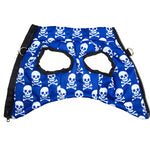 Blue Skull Pattern Dog Down Coat